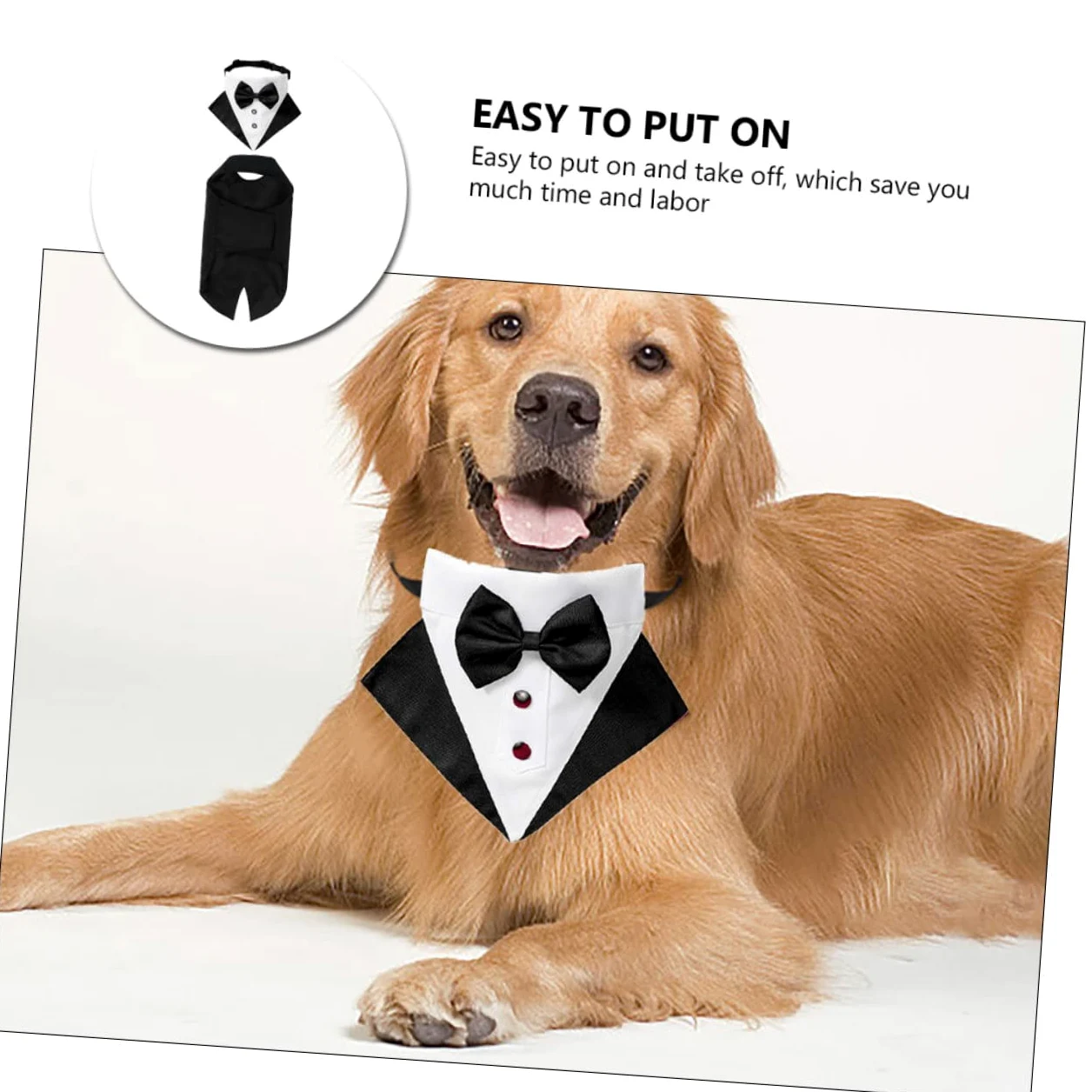 INOOMP 2sets Look Abbigliamento Formale Per Comprendente Un Bandana Cravattino Per Matrimoni e Speciali Costume è Facile Indossare Chiusura è e Accattivante Assicurando Per e Cerimonie