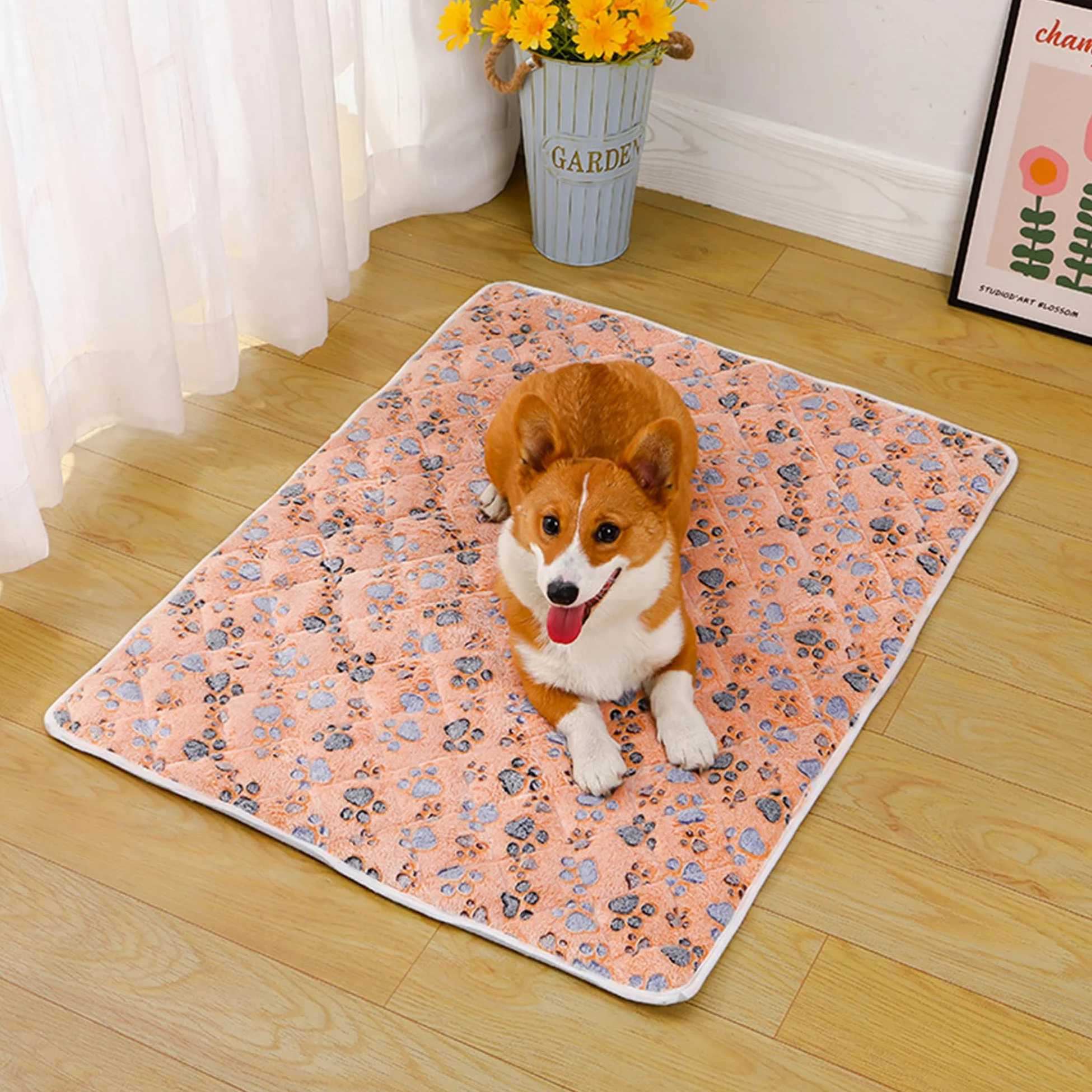 2 coperte calmanti per animali domestici, per cani e gatti, coperta per cani, gatti, divani, mobili, letto, divano, auto, tappetino lavabile per cani e gatti (stile 4, 105 x 90 cm)