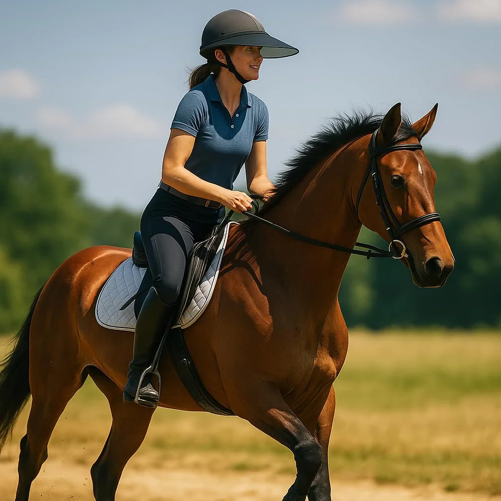 Visiera solare regolabile per casco equestre, protezione solare per equitazione, accessorio per casco da equitazione, protezione per la pioggia per equitazione, visiera equitazione