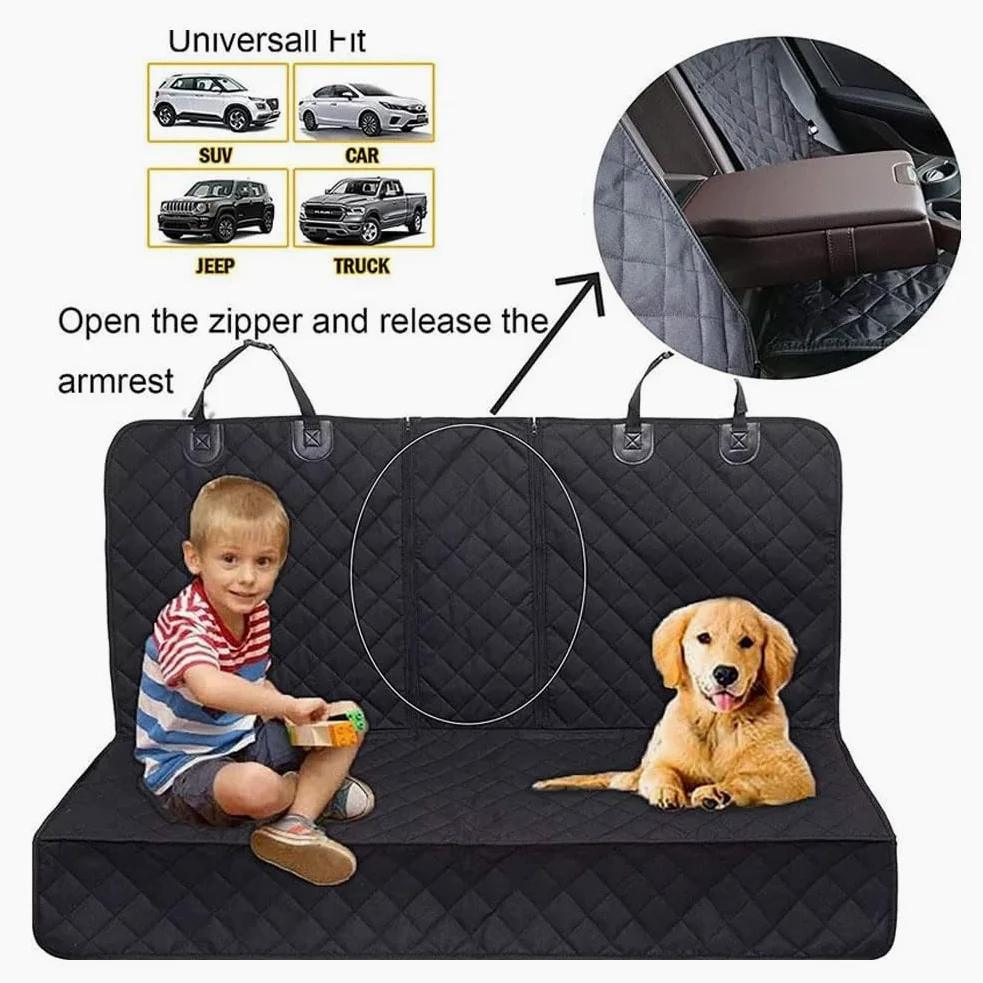 Coprisedile Auto per Cani Telo per Skoda Fabia Monte Carlo,Telo Cane Auto sedili Posteriori Antiscivolo Impermeabile Posteriore Auto Animali Domestici