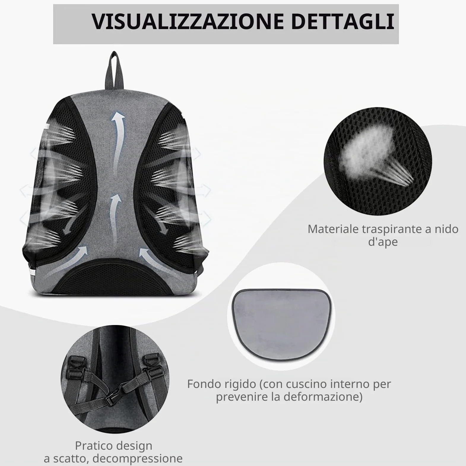 PETCUTE Zaino per cani trasporto per gatti cane piccolo borsa marsupio porta animali per viaggi, campeggio Borsa da trasporto per cani