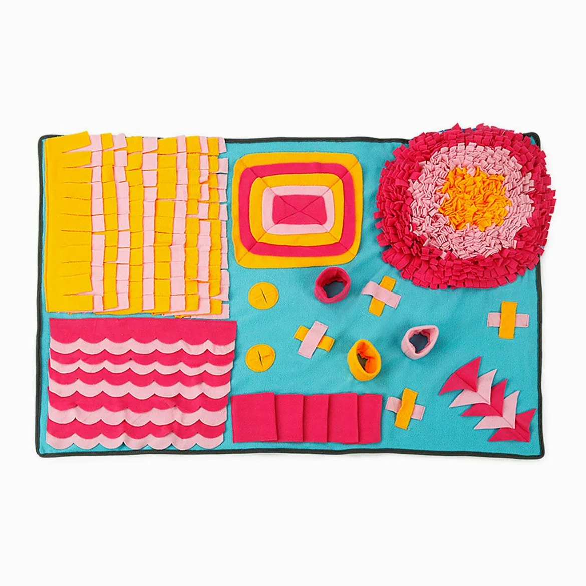 PETCUTE Tappeto Olfattivo per Cani Snuffle foraggiamento Tappeto Sniffing Fisico foraggiamento Tappeto 105x70cm