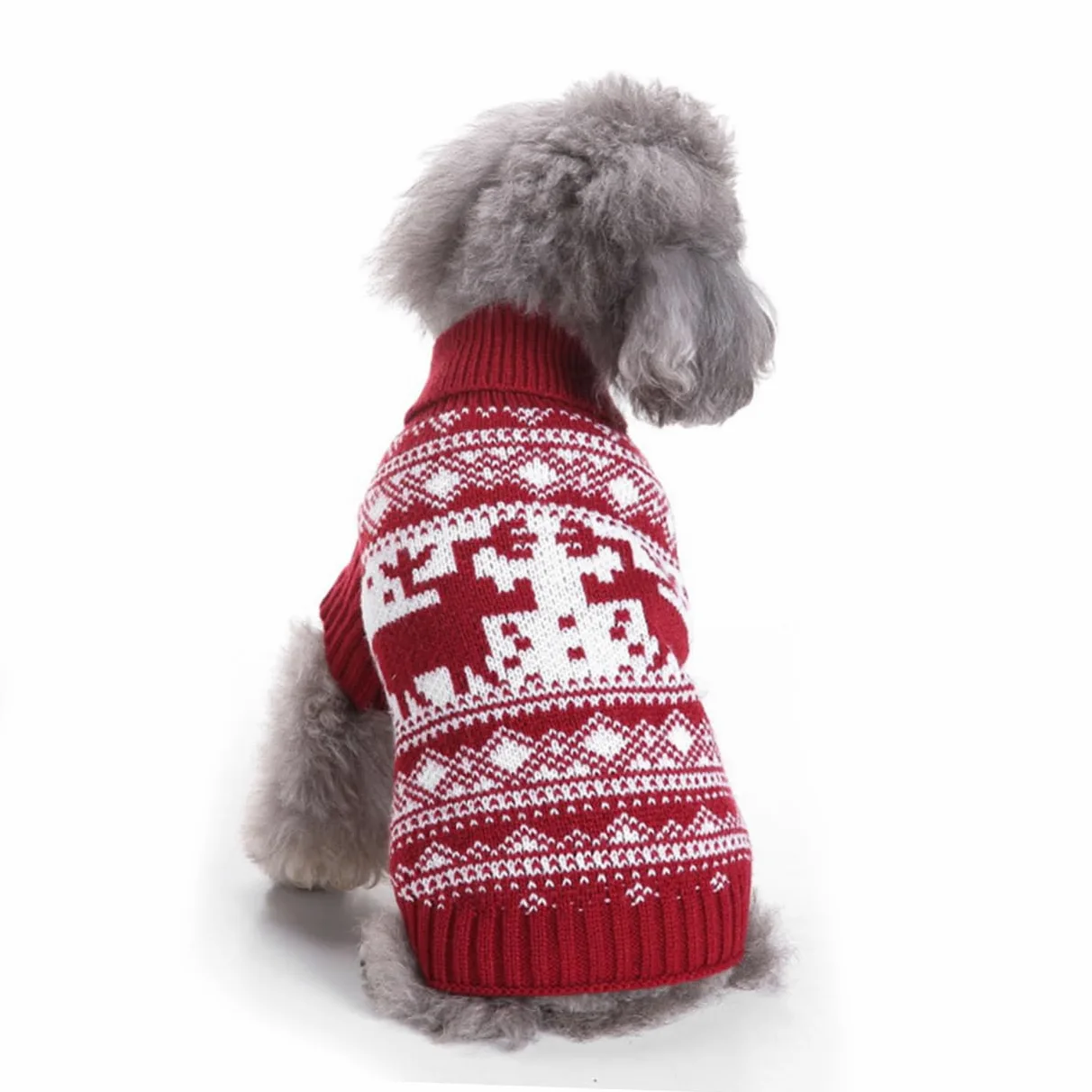 BESPORTBLE 3 Pz Maglione Caldo a Collo Alto per Animali Domestici Cappotto Cane Cappottino Cane Vestiti per Cuccioli Pigiama Natalizio per Cani Maglioni Natalizi Vestiti Invernali per Cani