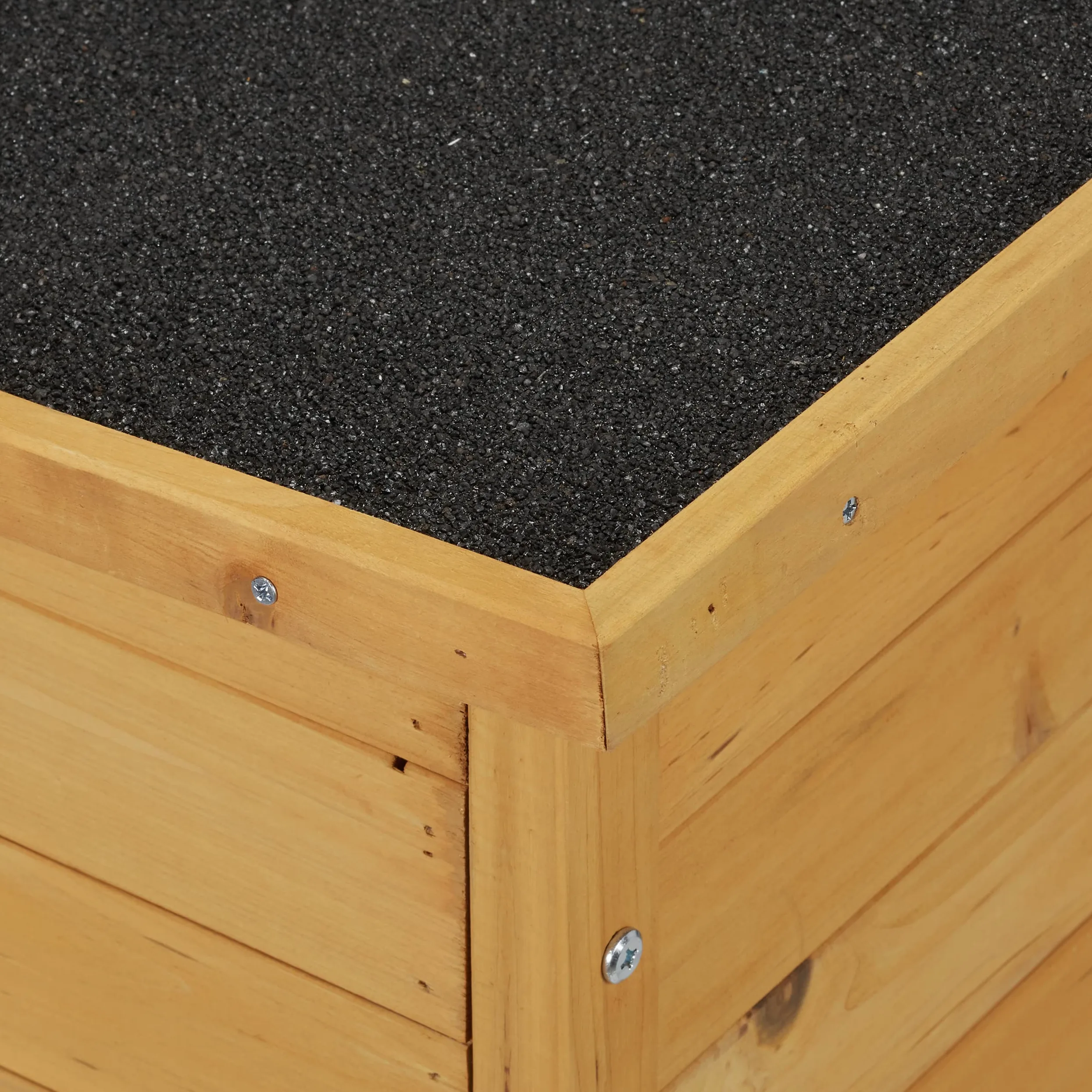 Relaxdays Cuccia per Cani, Casa in Legno, Tetto Asfaltato, Resistente alle Intemperie, HLP: 58x86x58 cm, Naturale Nero