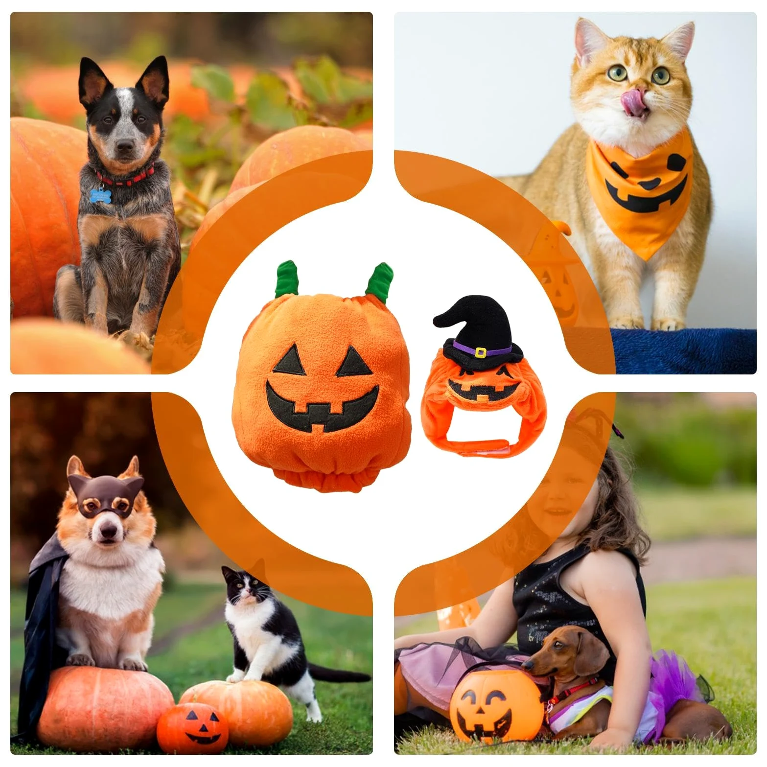 Travestimento per Cani a Forma di Vestito Caldo da Cosplay di Halloween per | Cappello Da Cane Con Costume Per Feste A Tema Fotografie Passeggiate Quotidiane Autunno Inverno