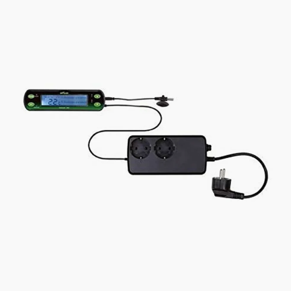 TRIXIE Digital Thermostat/Hygrostat with Three Circuits, 16 x 4 cm