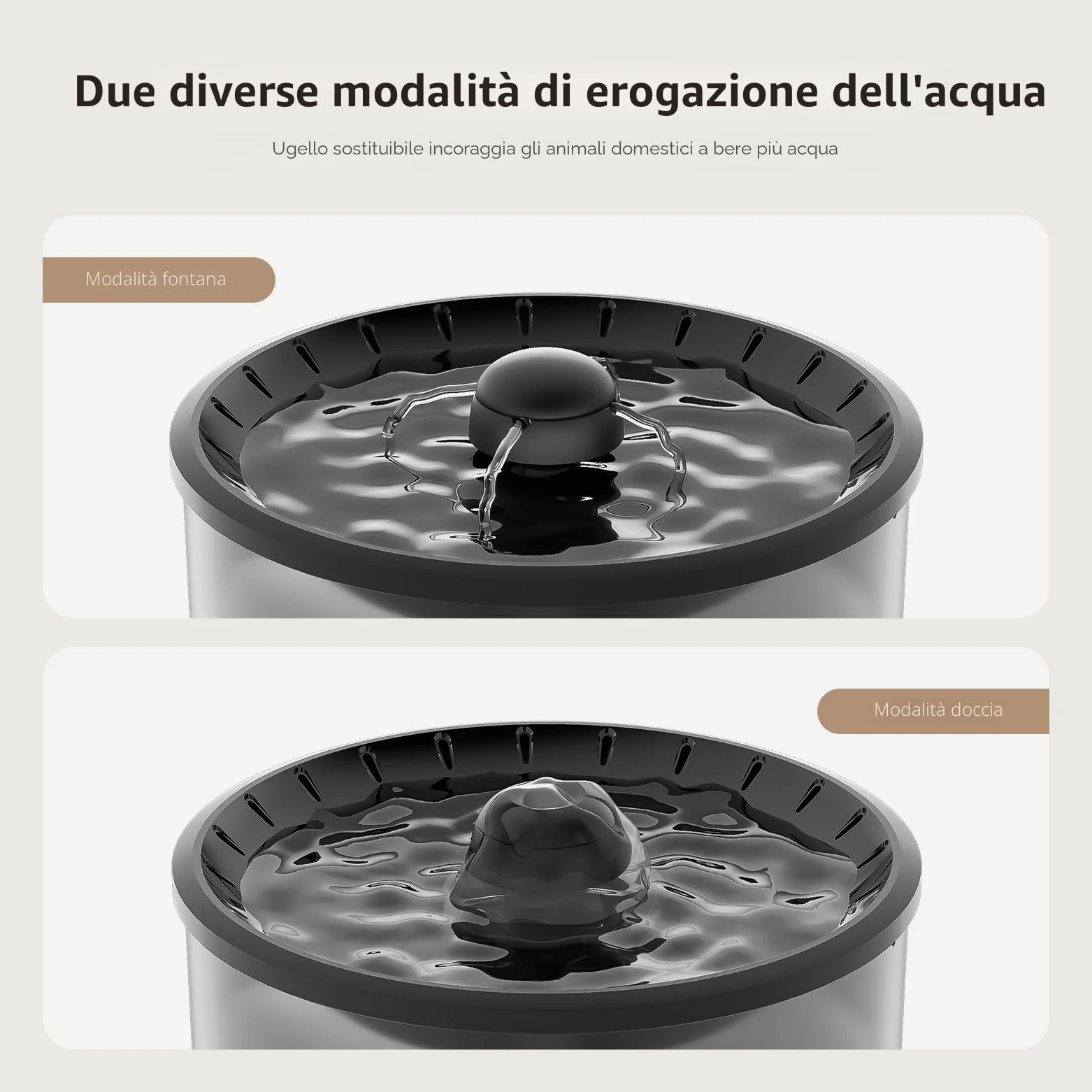 IMIPAW Distributore Automatico di Cibo per Gatti con Fontanella - Combo 3L | Dispenser Programmabile per Cani e Gatti, 1-6 Pasti al Giorno, Fontana con Filtro