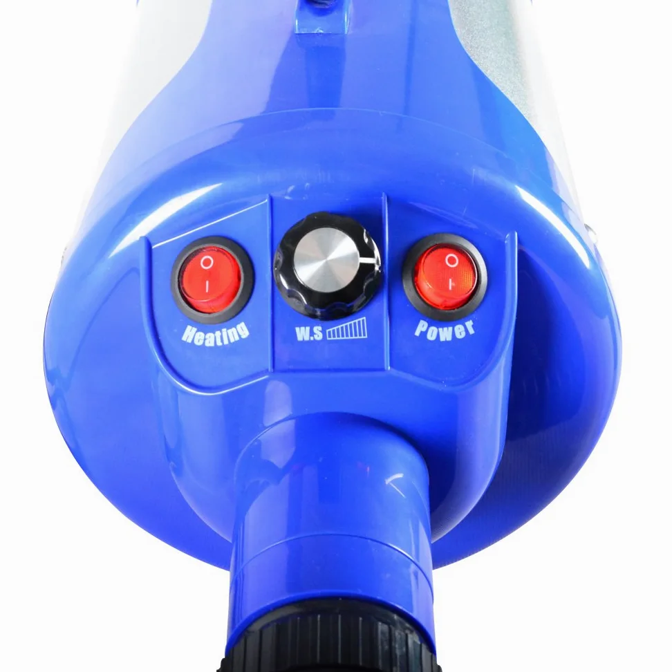 Shelandy Essiccatore a pressione per animali 3.2 HP, controllo temperatura e velocità d'aria, motore silenzioso, coperchi anti rumore, riduzione del suono, 4 punte staccabili, tubo lungo e flessibile