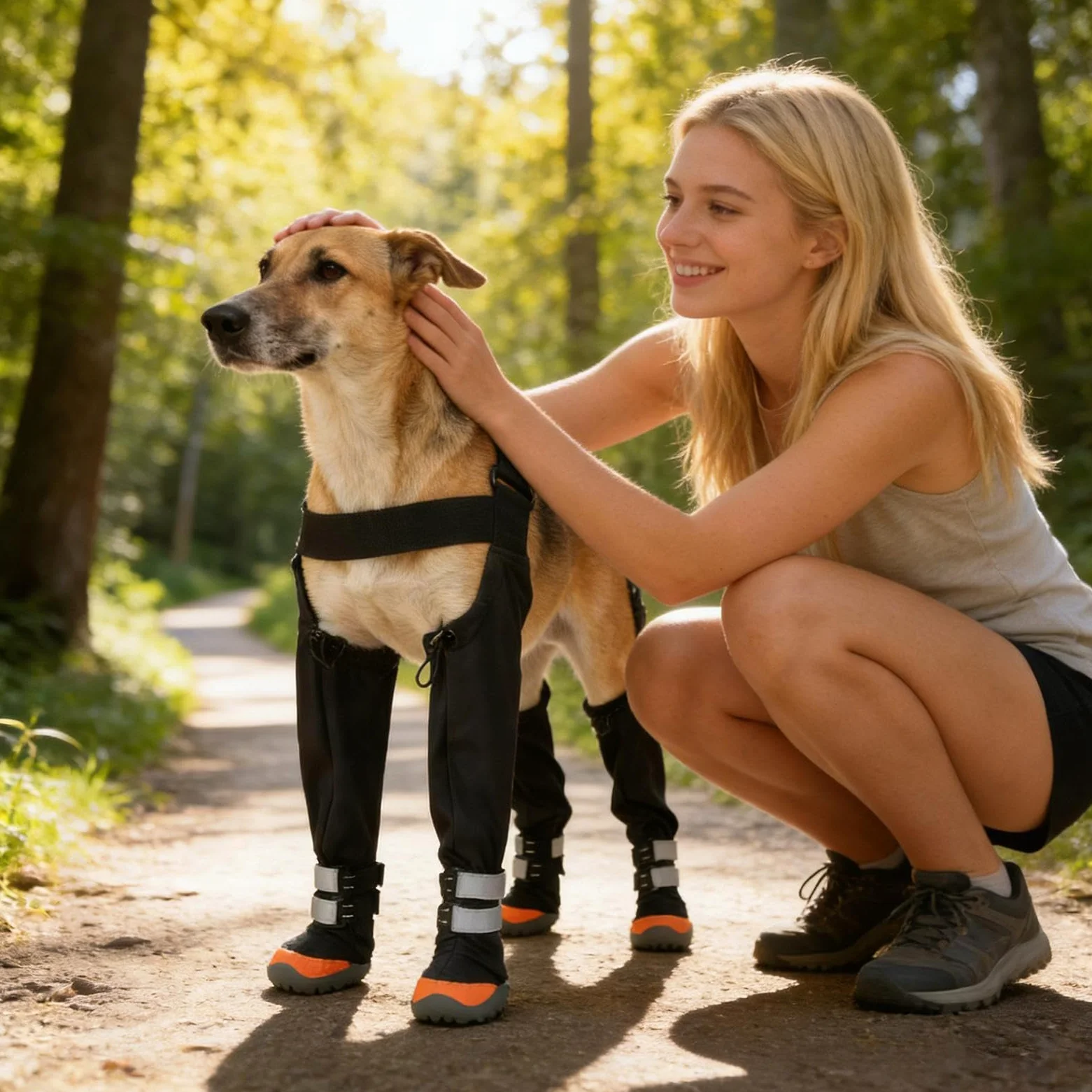 Stivaletti Regolabili per Cani Impermeabile Antiscivolo Protettivo | Ideali per Cuccioli e Animali Domestici Per Zampe Cucciolo Clima Freddo Neve Inverno