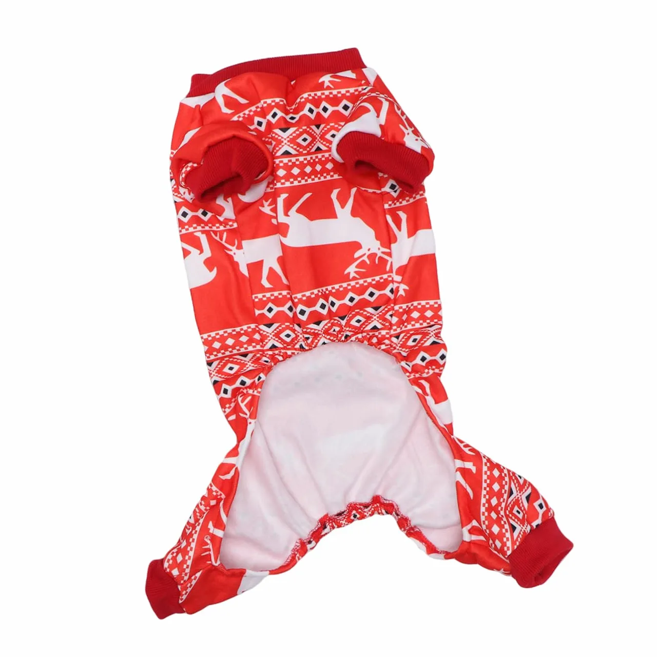 BESPORTBLE 3 Pz Panno Natalizio per Cani Felpa con Cappuccio Canestro da Basket per Uccelli Costume Caldo per Cani Vestiti di Natale Chihuahua Animale Domestico Costumi Natalizi Rosso