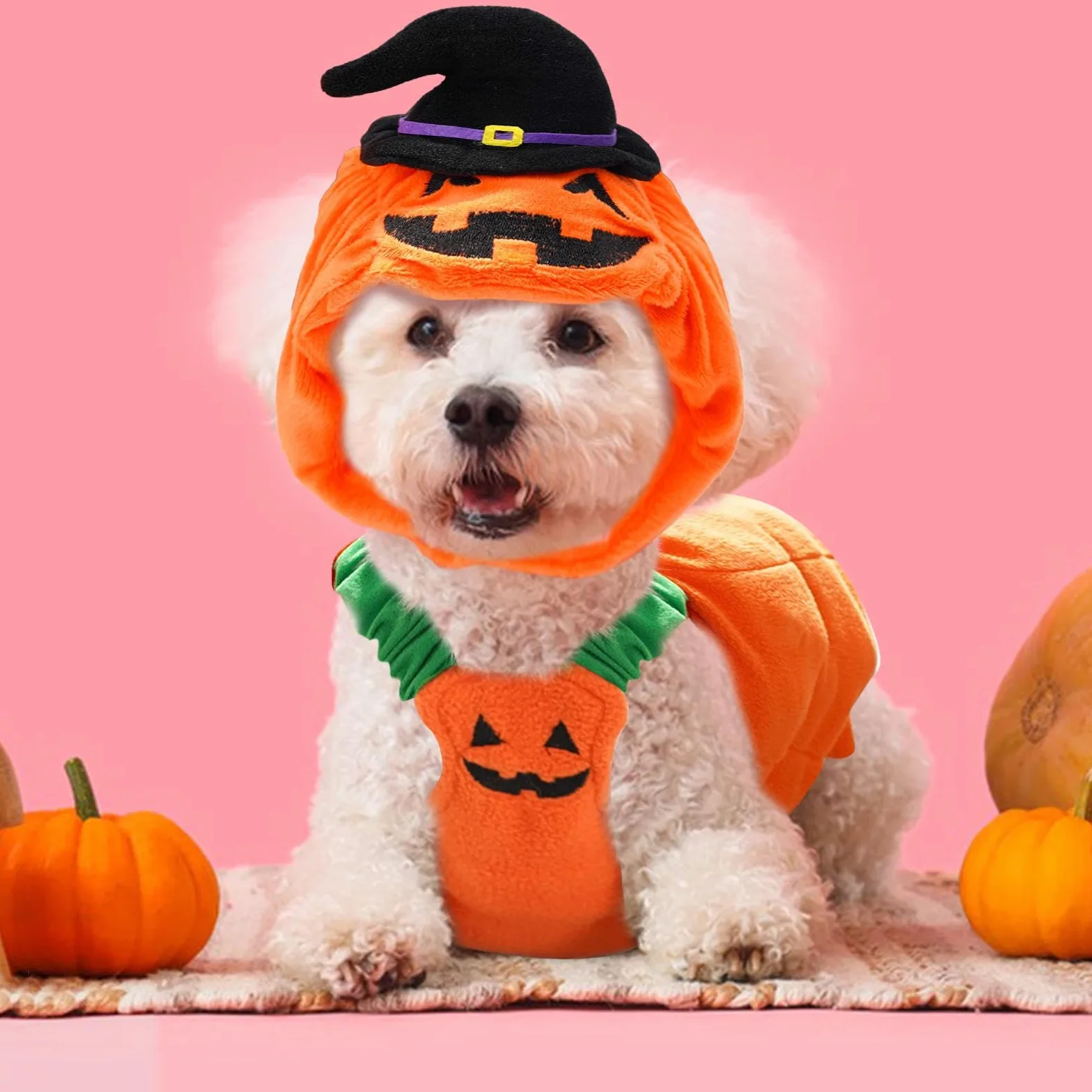 Travestimento per Cani a Forma di Vestito Caldo da Cosplay di Halloween per | Cappello Da Cane Con Costume Per Feste A Tema Fotografie Passeggiate Quotidiane Autunno Inverno