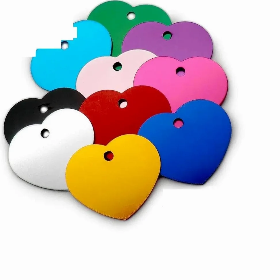 100 PZ Etichette Fai Da Te Incise Per Cani E Gatti Etichette Personalizzate Per Animali Domestici Targhette Per Animali Domestici Etichette Identificative Vuote Etichette Identificative Per Ani