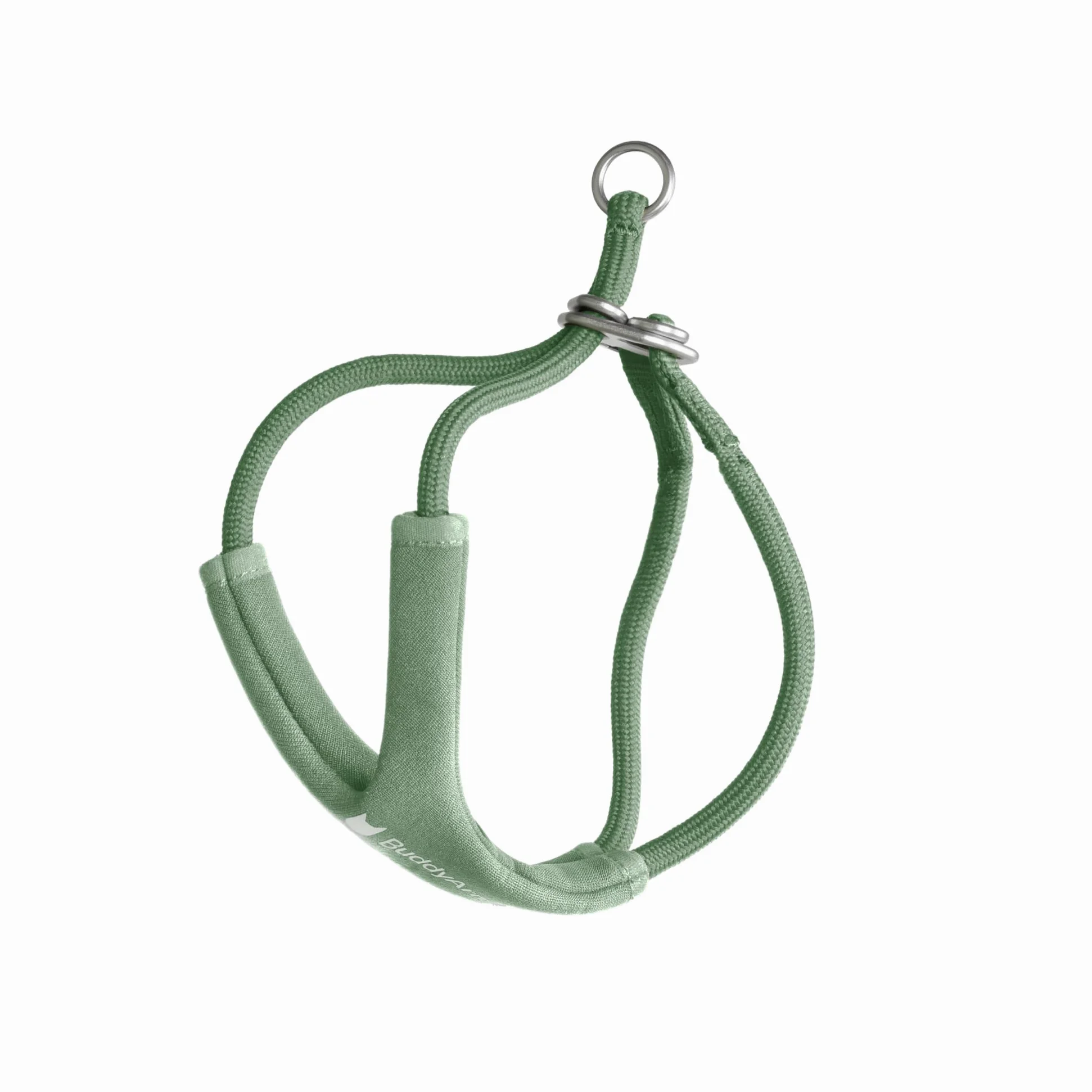 Imbracatura per gatti a forma di Y, antirottura, regolabile, anti-choke, imbottita, morbida, comoda pettorina per gatti piccoli e grandi (non guinzaglio) (verde oliva, S)