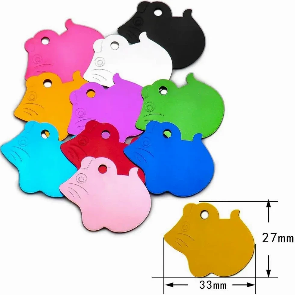 100 PZ Etichette Identificative Vuote Per Animali Domestici Etichette Fai Da Te Con Incisione Per Cani E Gatti Pendenti Con Etichette Identificative Per Animali Personalizzate In Alluminio Etic