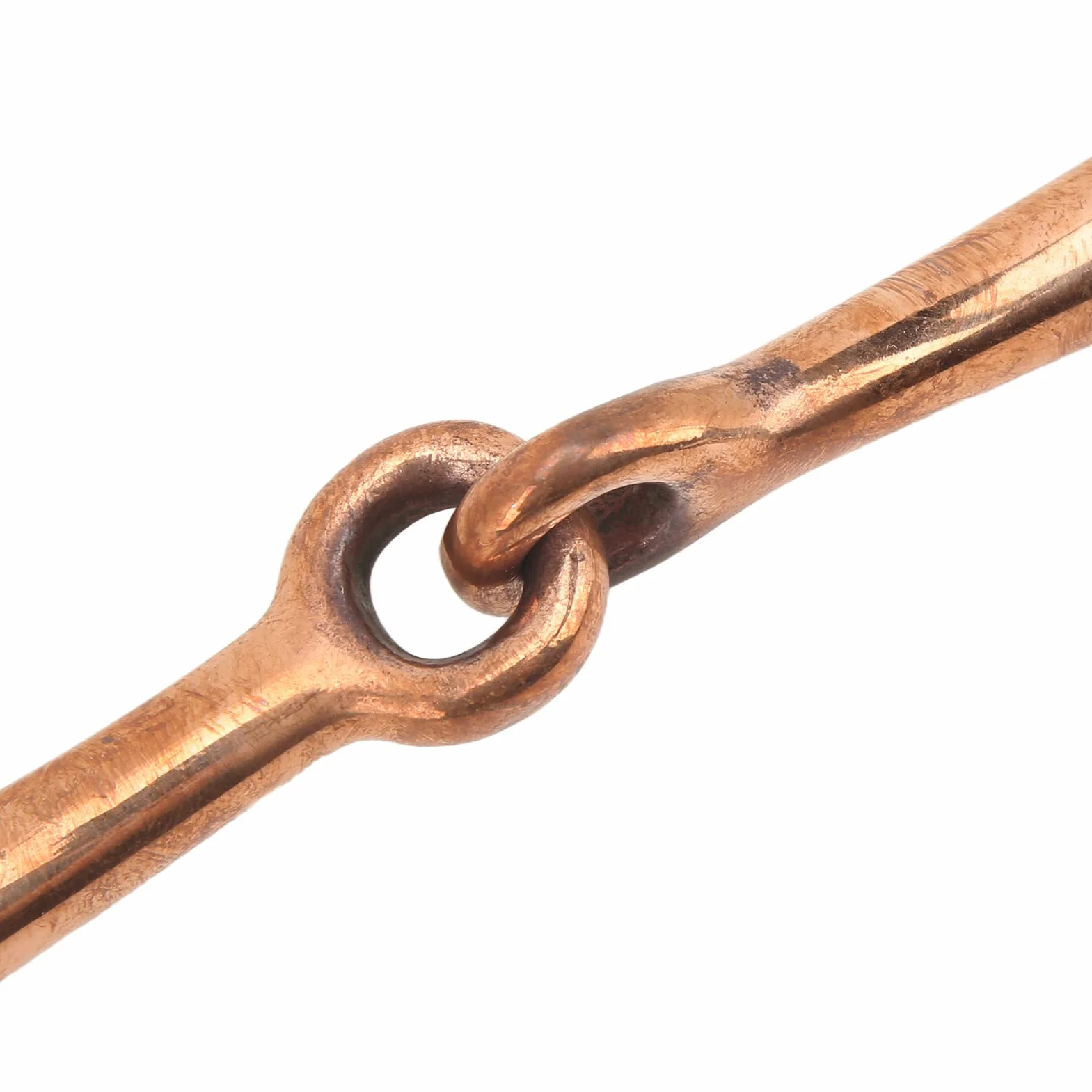 Yosoo Health Gear Filetto per Guance di Cavallo, Anello Allentato in Acciaio Inossidabile, Punte da Addestramento per Masticazione Completa in Rame, Premium per Cavalli o Accessori da Esterno,