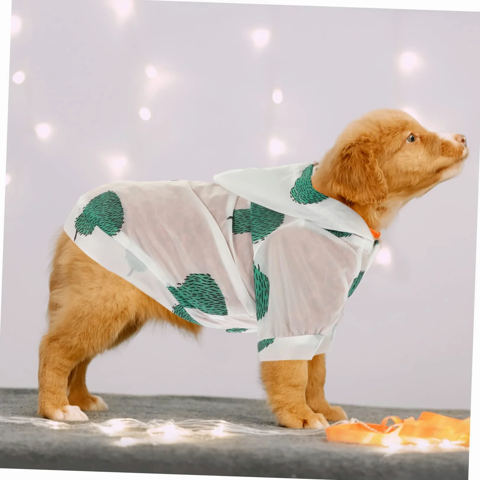 POPETPOP 5pezzi Cappottino Estivo per Cani con Cappuccio Abbigliamento Protettivo per Sole e Foto Comodo e Traspirante Taglia per Cani e Gatti