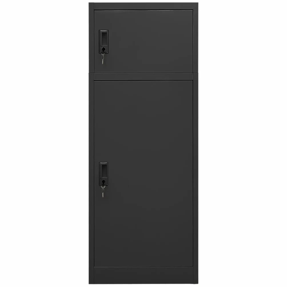 Generico Armadietto per Sella Antracite 53x53x140 cm in Acciaio,Antracite,27.44kg,339602