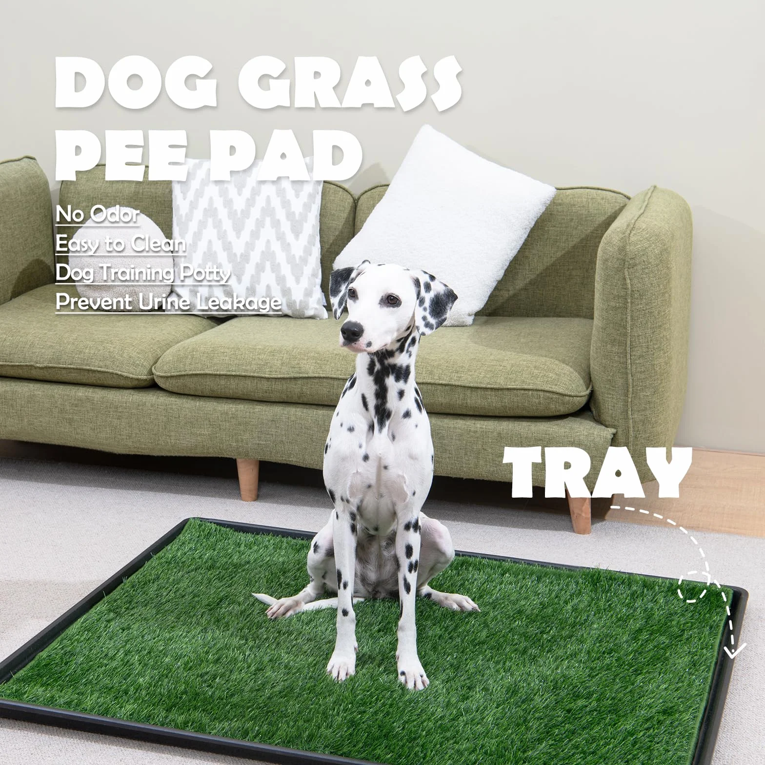MEEXPAWS Erba artificiale per lettiera per cani, grande, 85 x 59 cm, 2 pezzi di erba finta per cani, drenaggio rapido, 2 tappetini per addestramento, vasino per interni