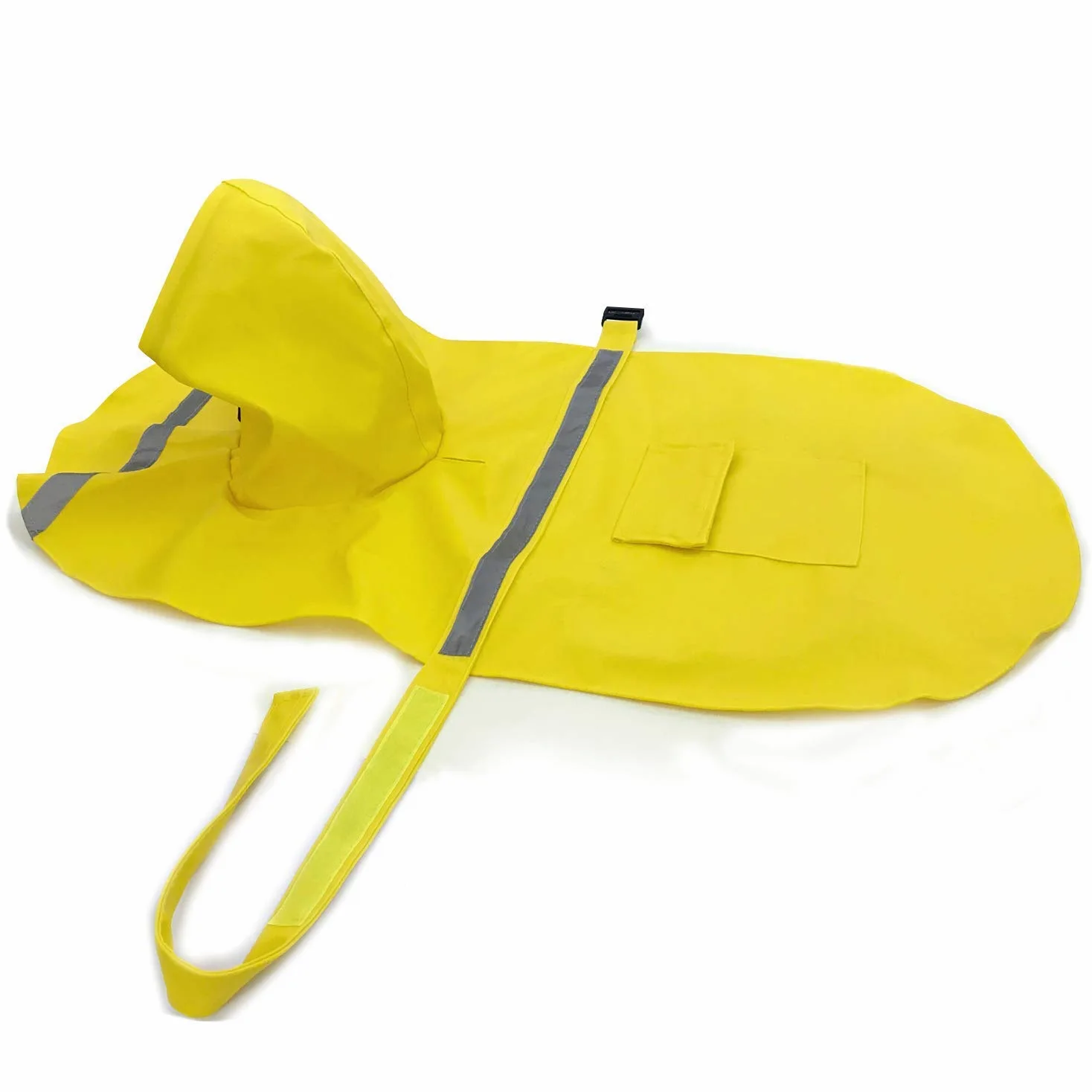 Impermeabile per cani, cappotto per cani da compagnia impermeabile regolabile, impermeabile di sicurezza antivento, impermeabile traspirante per cani di piccola, media e grande taglia (Yellow S)
