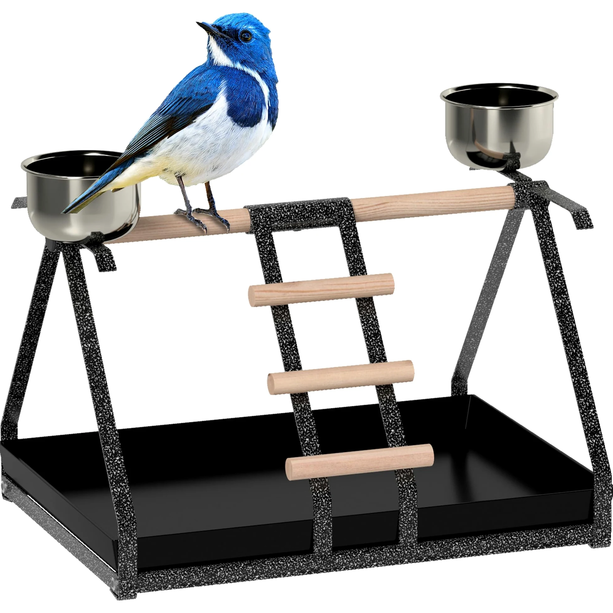 PawHut Supporto per pappagalli con vassoio rimovibile in legno