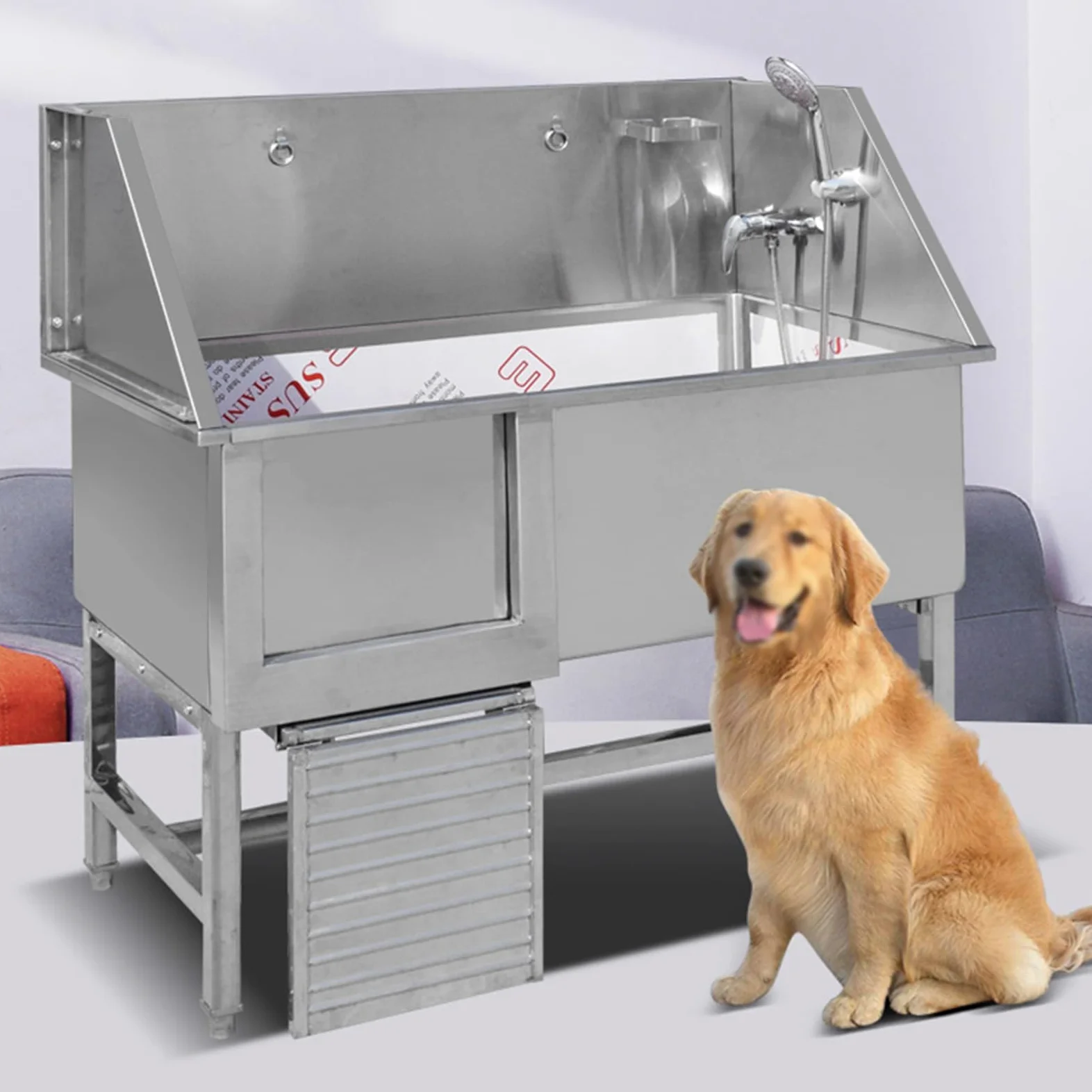 Salone Di Toelettatura Per Animali,vasca Per Toelettatura Per Cani,vasca Da Bagno Per Cani,lavello Per La Casa,stazione Di Lavaggio Per Cani E Gatti In Acciaio Inossidabile Per Cani Di Taglia Grande,s
