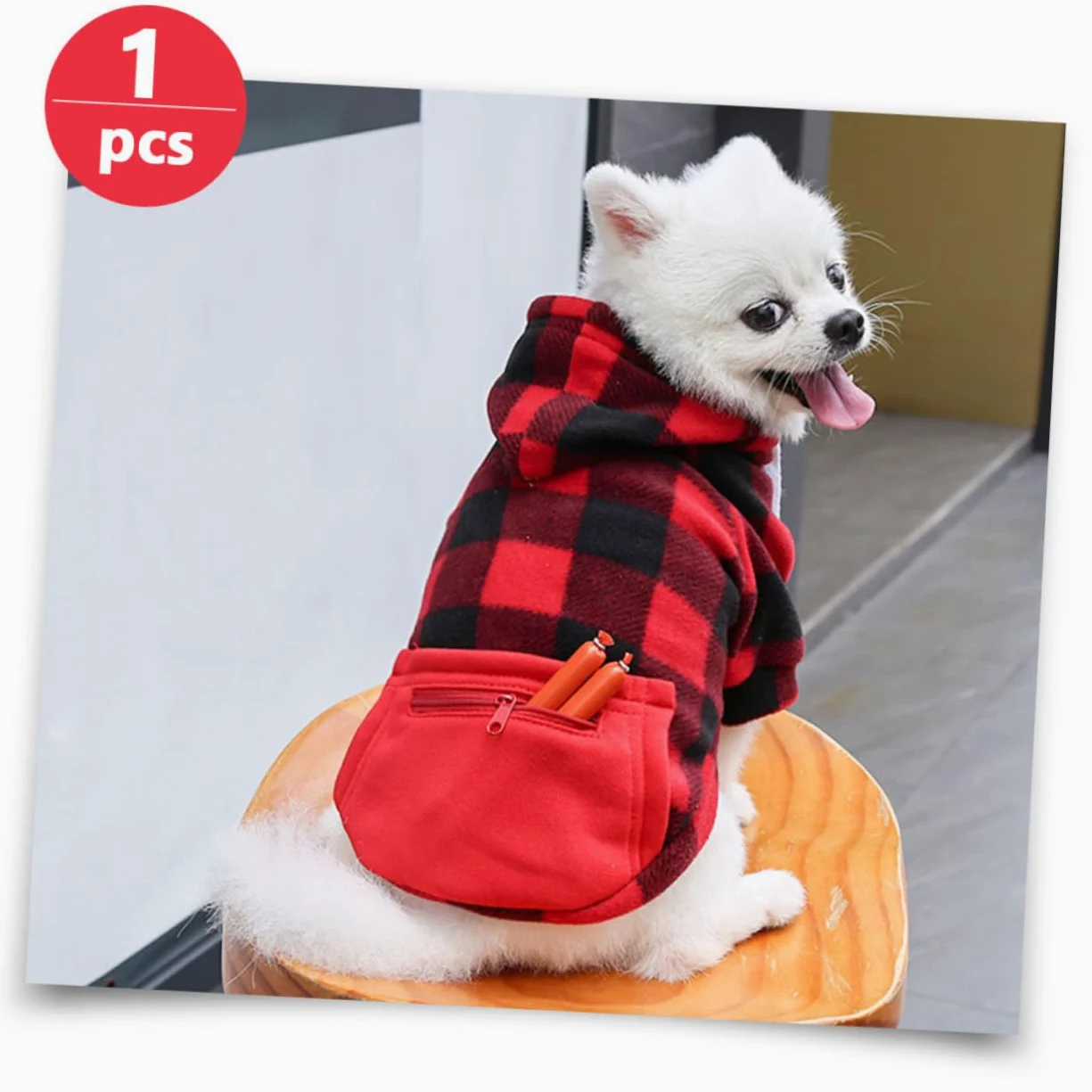 Sosoport 3 Pezzi Costume Natalizio Per Animali Domestici Giacca Per Cani Di Cintura Abbigliamento Per Cani Alla Moda E Pratico Per Natale
