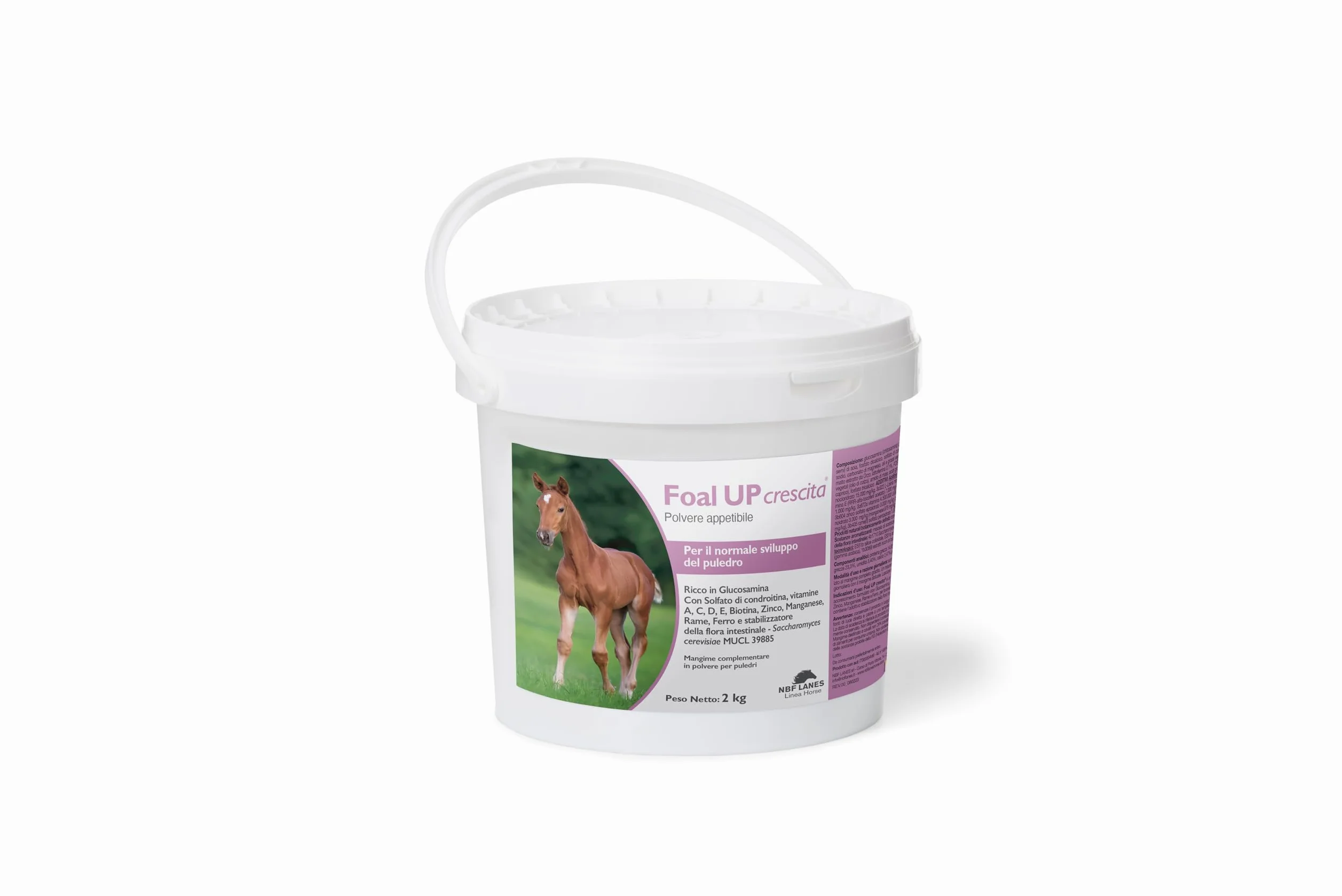 NBF Lanes | Foal UP Crescita Horse - Mangime per Il Normale Sviluppo del Puledro con Glucosamina e Vitamine Essenziali per Cavallo