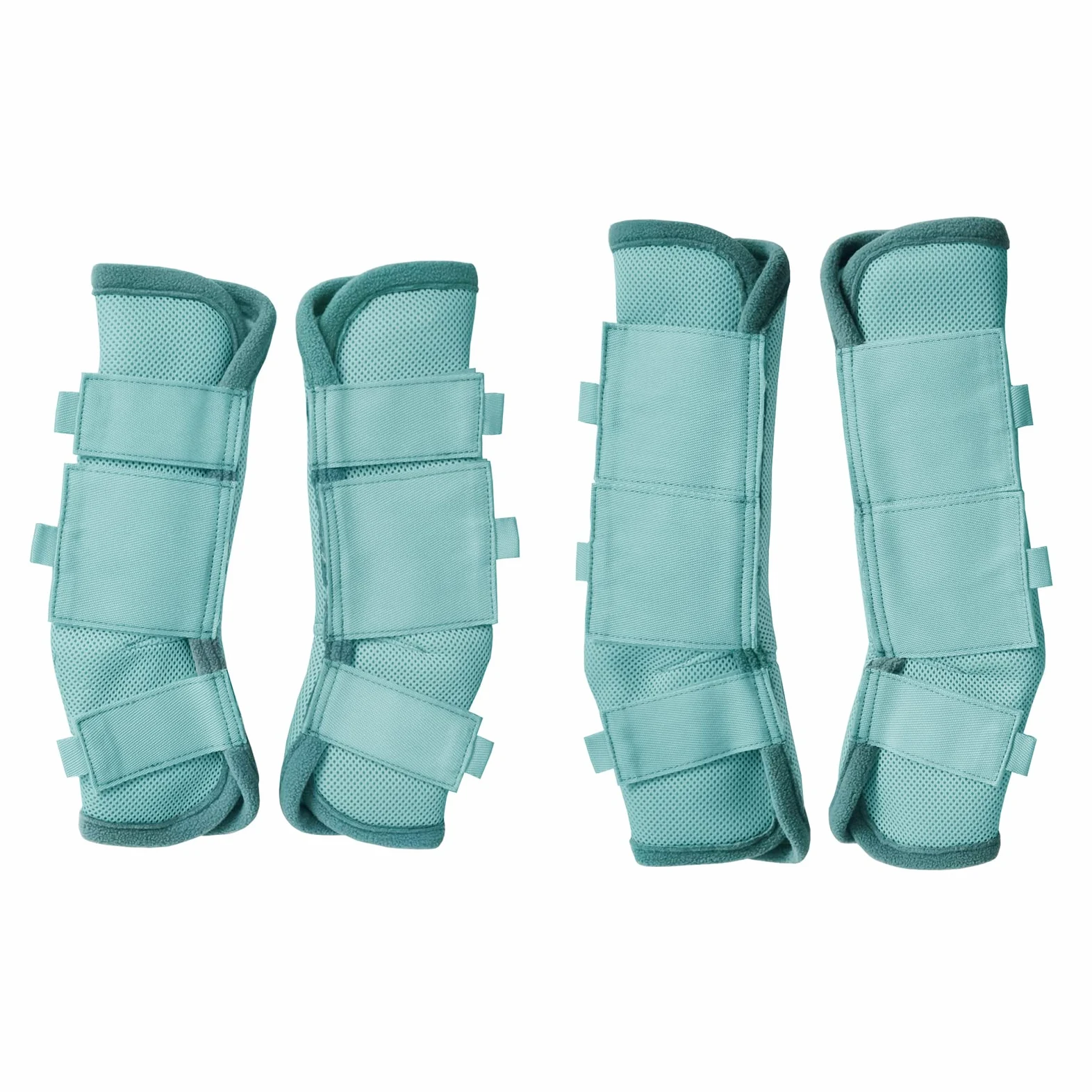 Set di 4 stivali da mosca per cavalli, traspiranti e comodi, leggings per cavalli in rete riducono il calpestio, lo stress degli zoccoli e l'affaticamento delle gambe, SkyBlue Pony