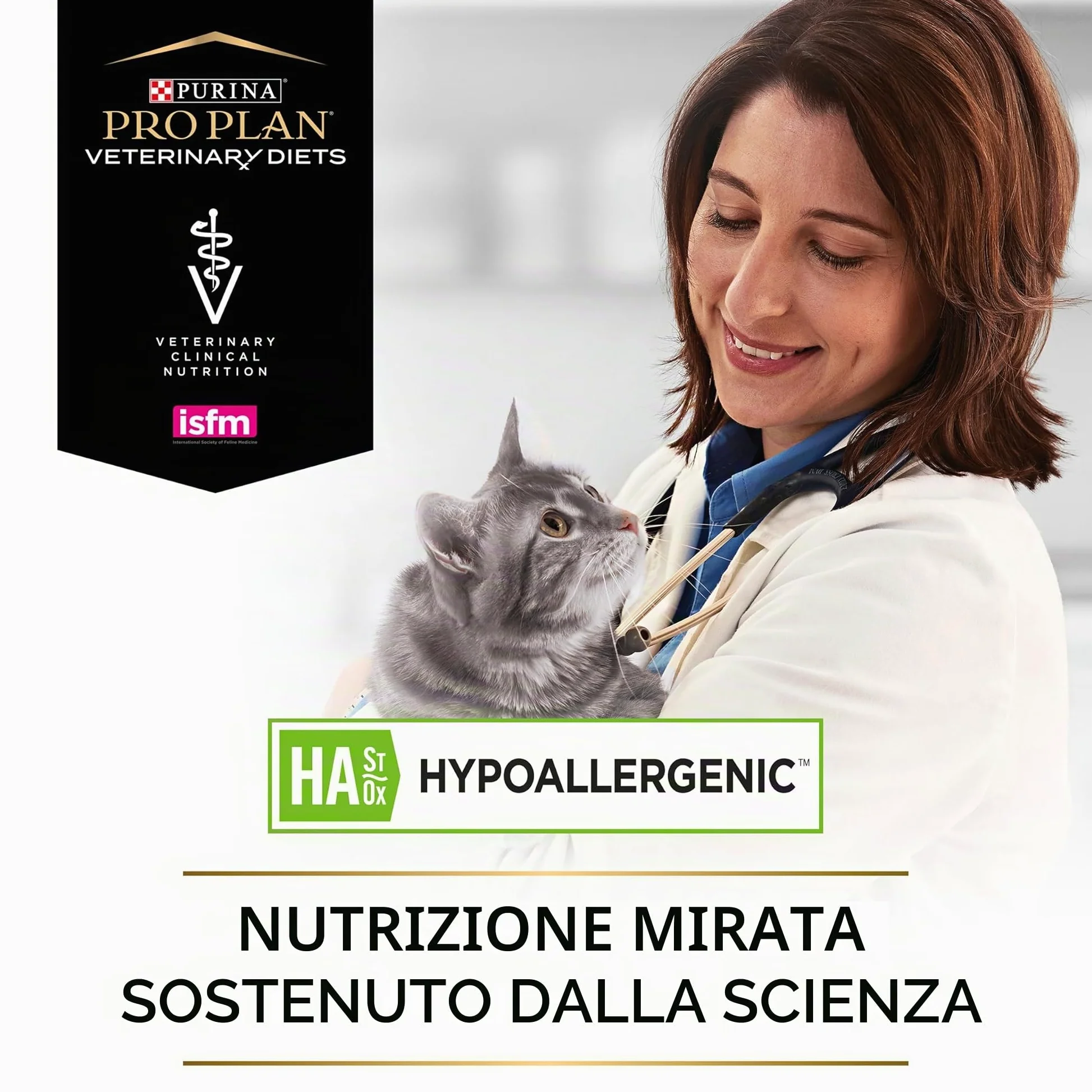 Purina PRO Plan Veterinary Diets Feline HA St/Ox Dieta Clinica ipoallergenica per Gatti, asciutta