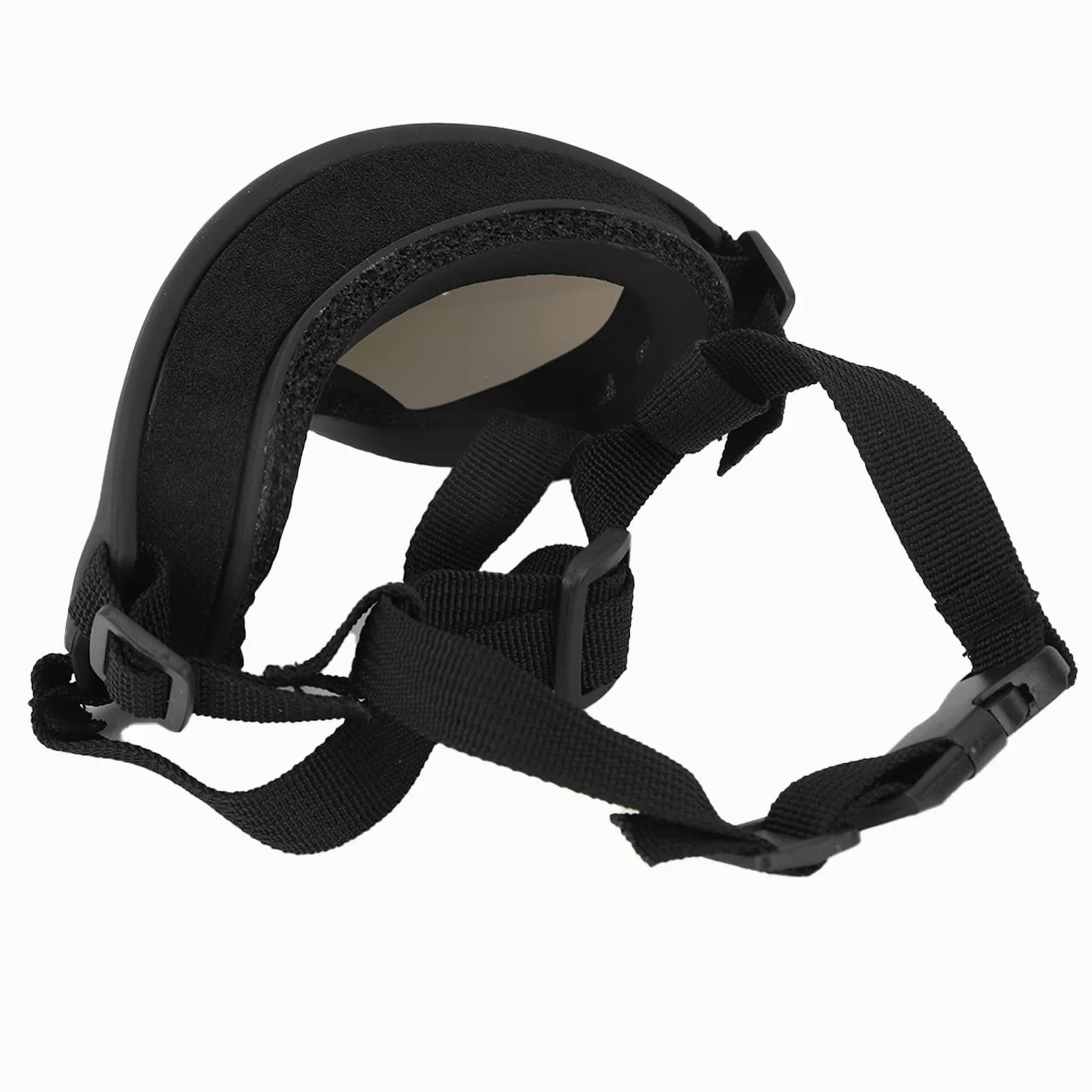 Occhiali per Cani, Occhiali da Sole per Cani di Grandi Dimensioni Design Elegante Design con Fibbia Resistente Protezione UV Lente per PC con Custodia e Borsa per Gli Sci (Lente Blu)