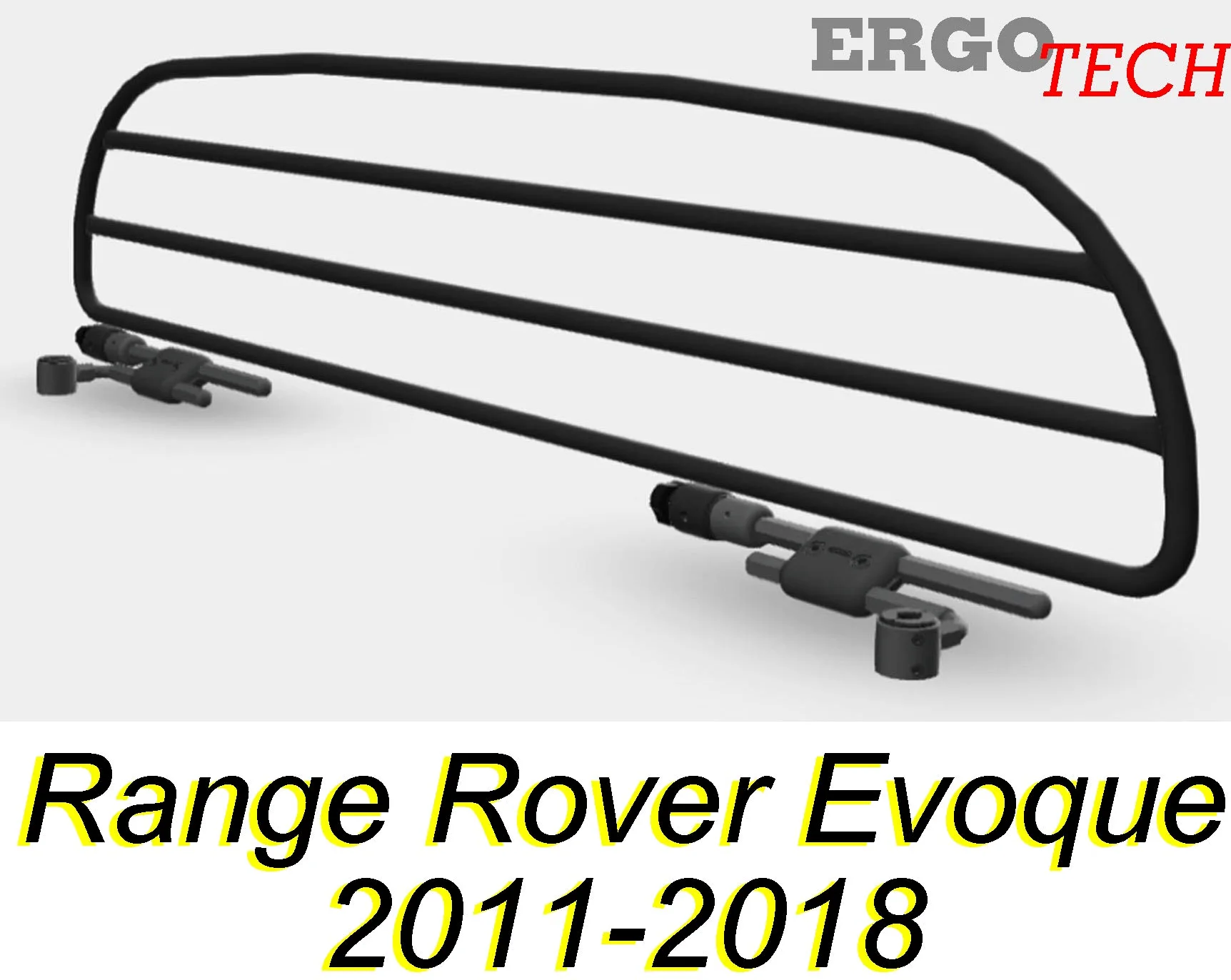 ERGOTECH Divisorio Griglia Rete Divisoria per Range Rover Evoque (2011-2018) RDA65HBG-XXS, per Trasporto Cani e Bagagli