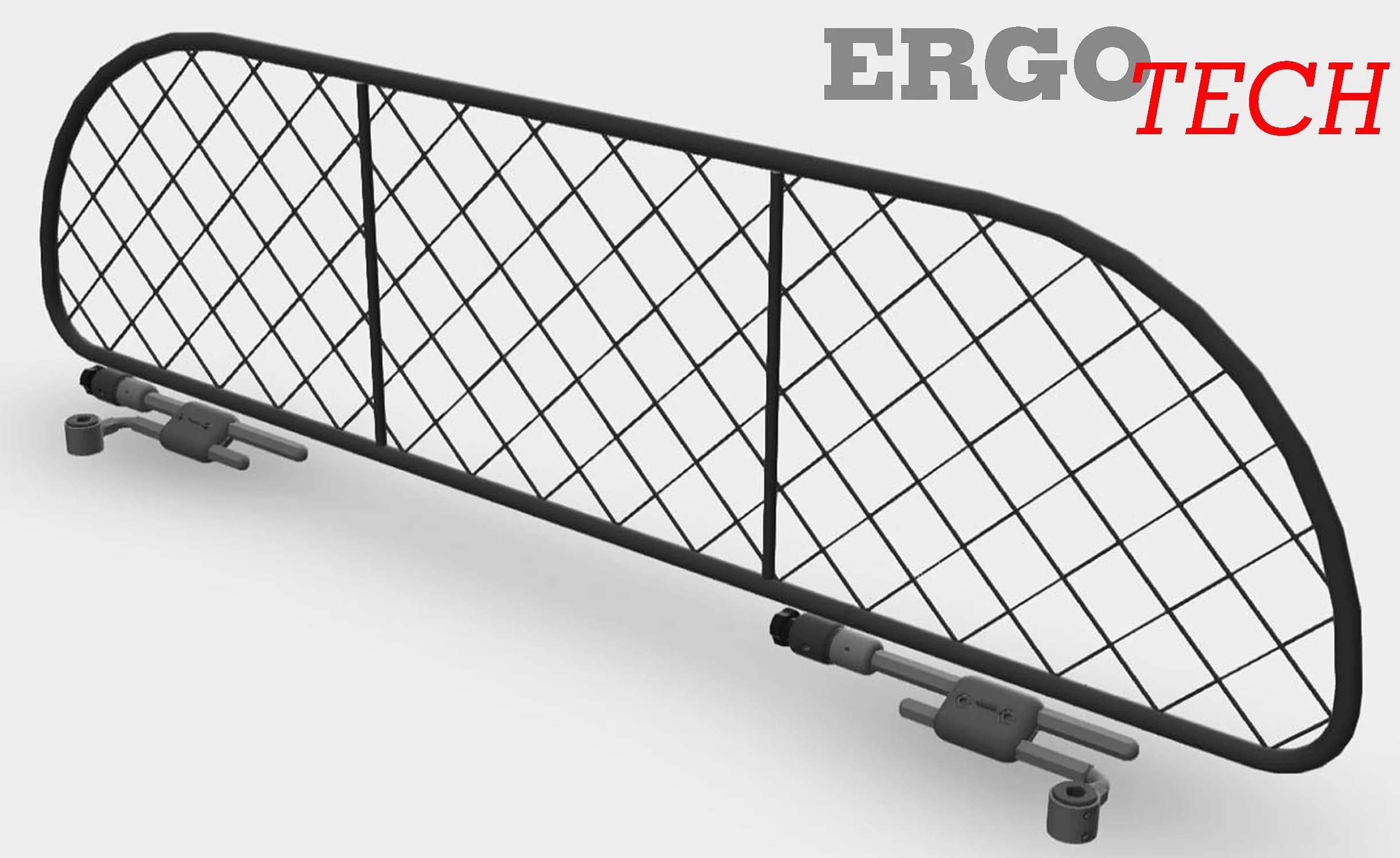 ERGOTECH Divisorio Griglia Rete Divisoria per Fiat Panda, RDA65-XS, per Trasporto Cani e Bagagli