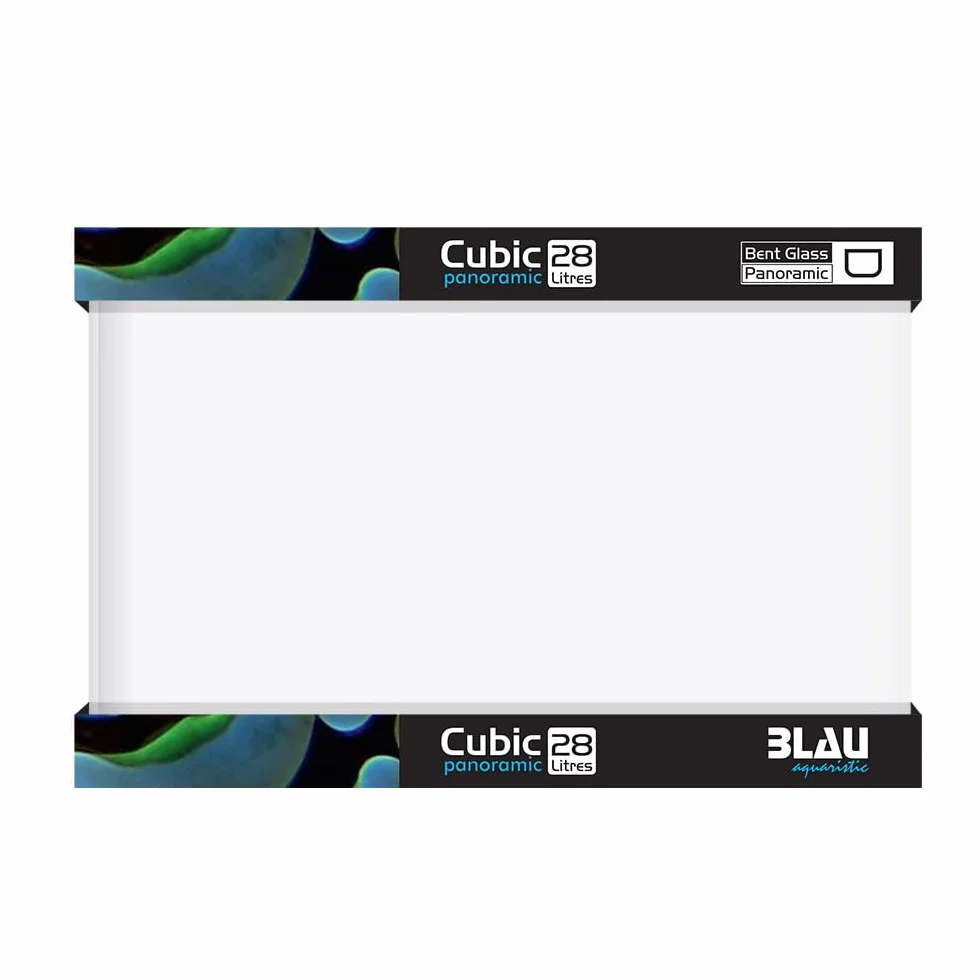 Blau Aquaristic Cubic Panoramic 40 x 25 x 28 cm 28 litri 6300 g