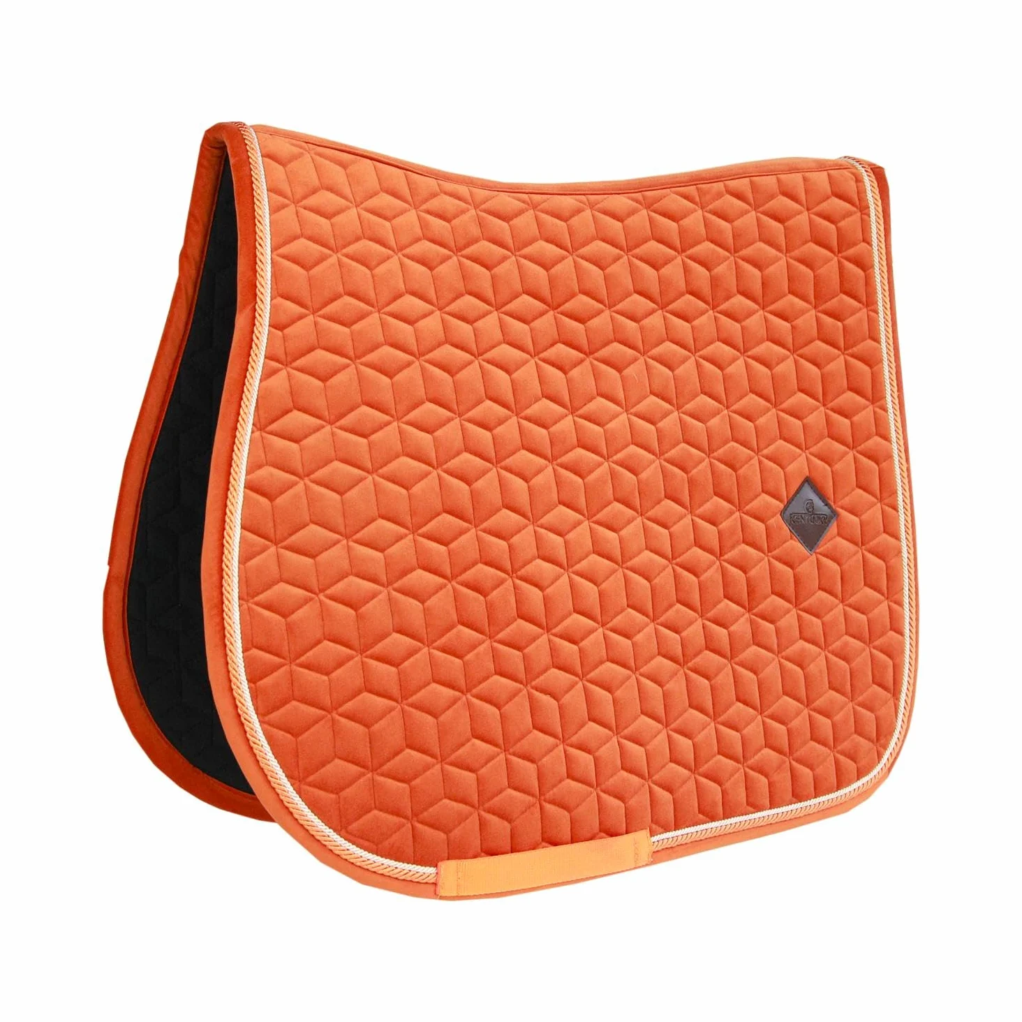 Tappetino da sella in velluto pony arancione