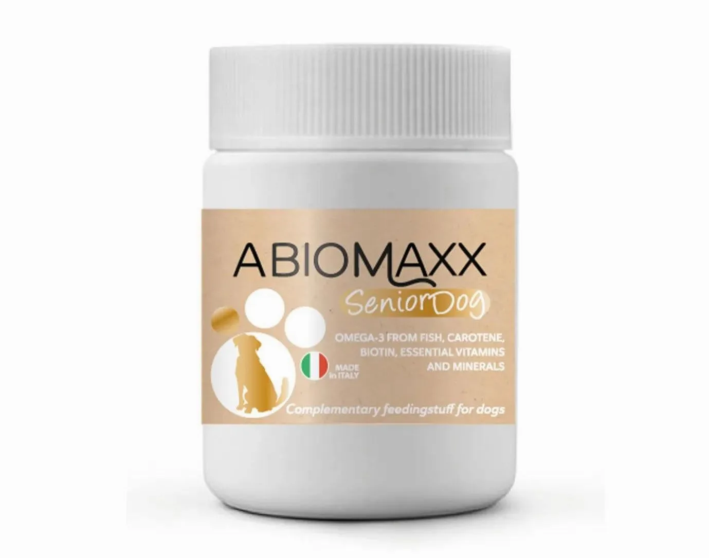 ABIOMAXX Senior Dog – Favorisce il benessere quotidiano del cane anziano – (60 compresse)
