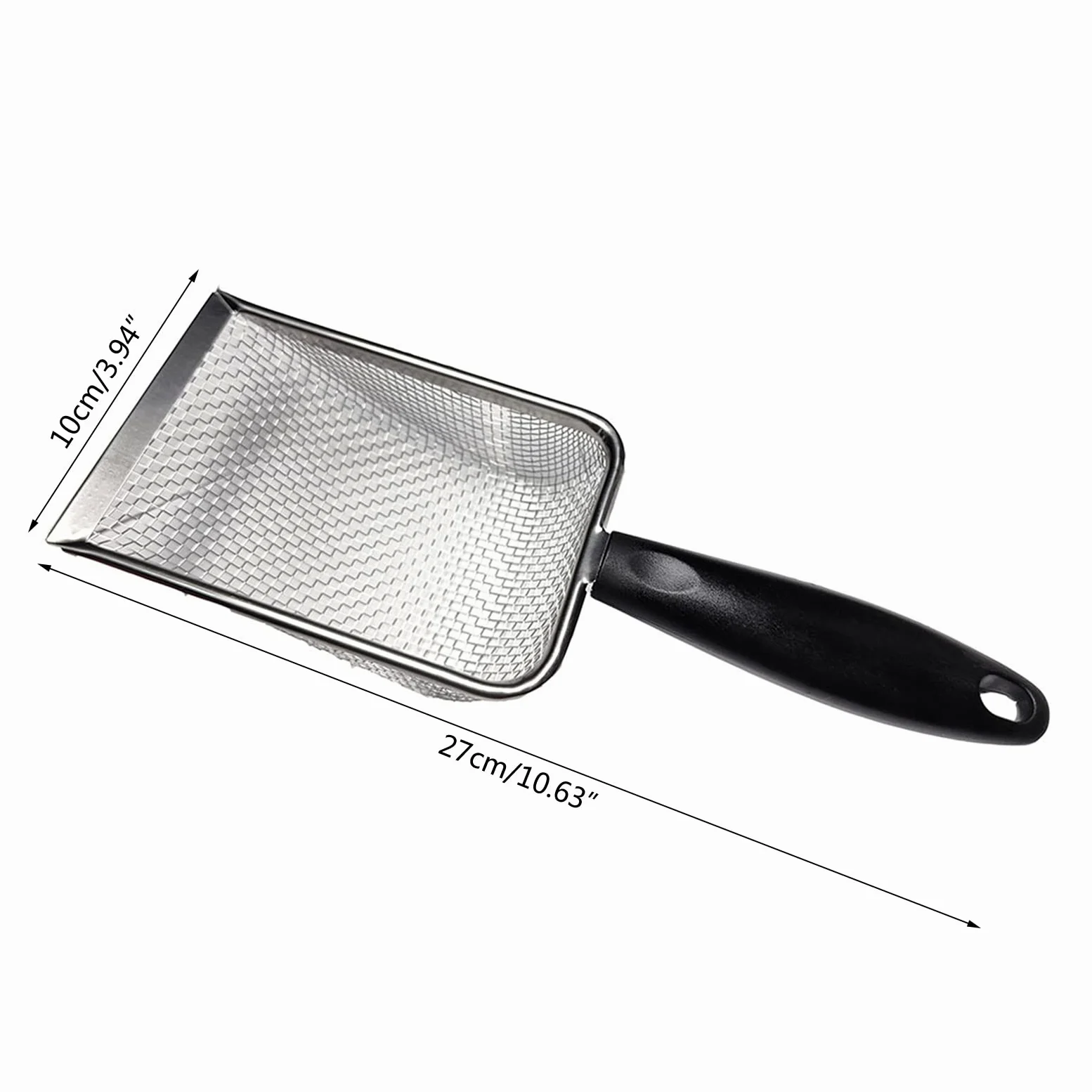 Rettili Acciaio Inox Sabbia Paletta In Metallo Setaccio Rete Fine Terrario Substrati Cleaner Angolo Setaccio Cleaner
