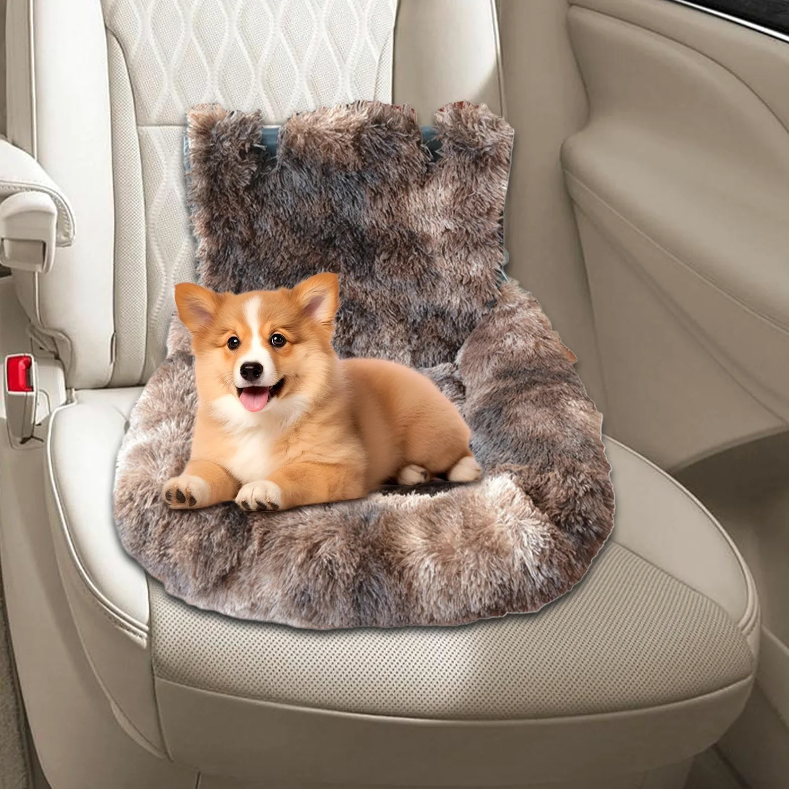 Sedile Auto Cani Cuscino Lavabile Auto Viaggio | Seggiolino In Peluche Per Cani Taglia Media Per Cuccioli E , Viaggi, Vacanze, Campeggio E Visite Veterinarie