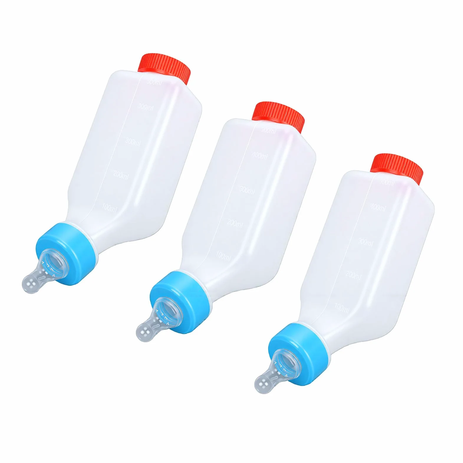 SIXRUN Allattatore per Latte di Agnello Biberon per Agnello Biberon per Confezione da 3 500 Ml Design da Appendere in Plastica per Agnelli Capre Bambini Cuccioli di Pecora