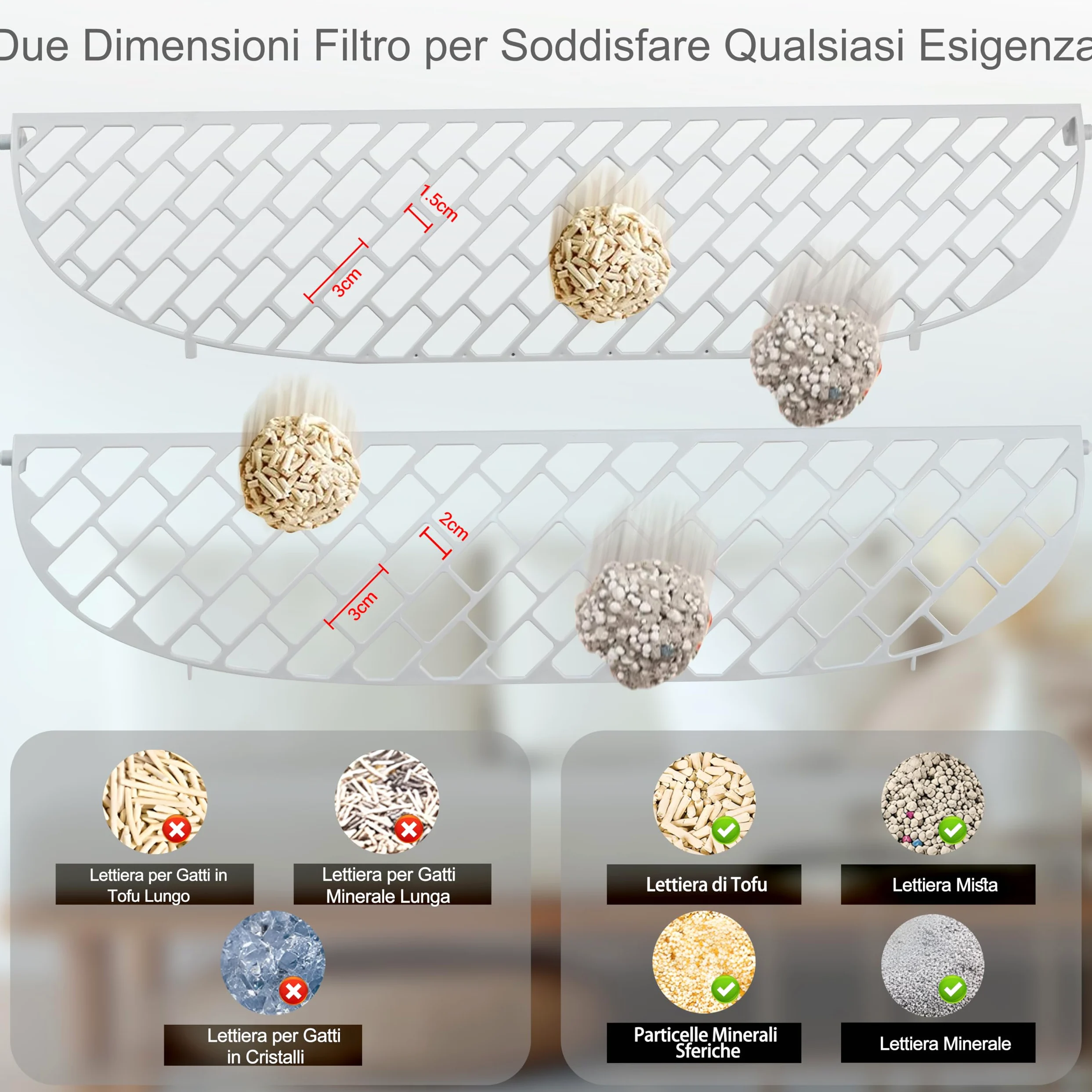 Lettiere Autopulenti Gatti 65L + 9 L con 5 Sacchi Spazzatura e Tappetini Lettiera Gatti, Controllo APP, Deodorante Ionico Lettiera Autopulente per Gatto (A)