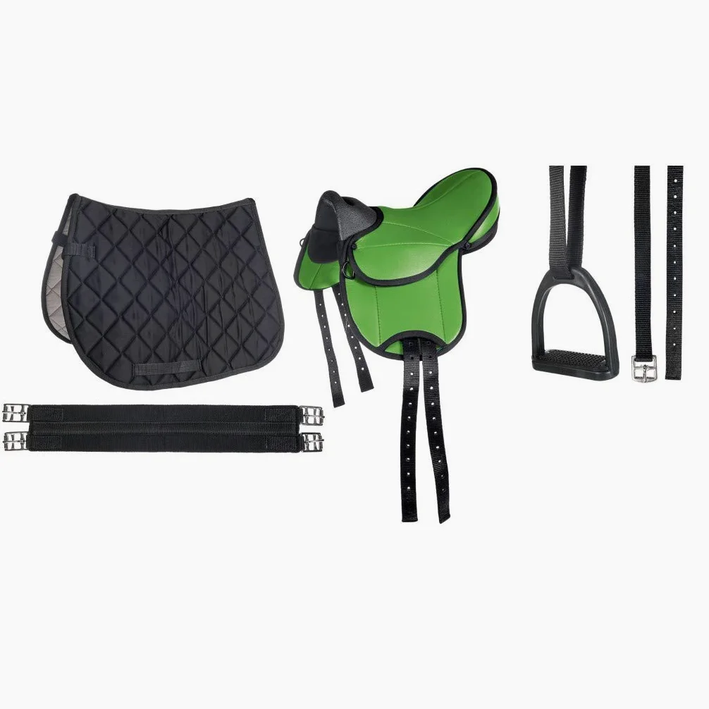 HKM Set Selle Equestri Grün Taglia Unica